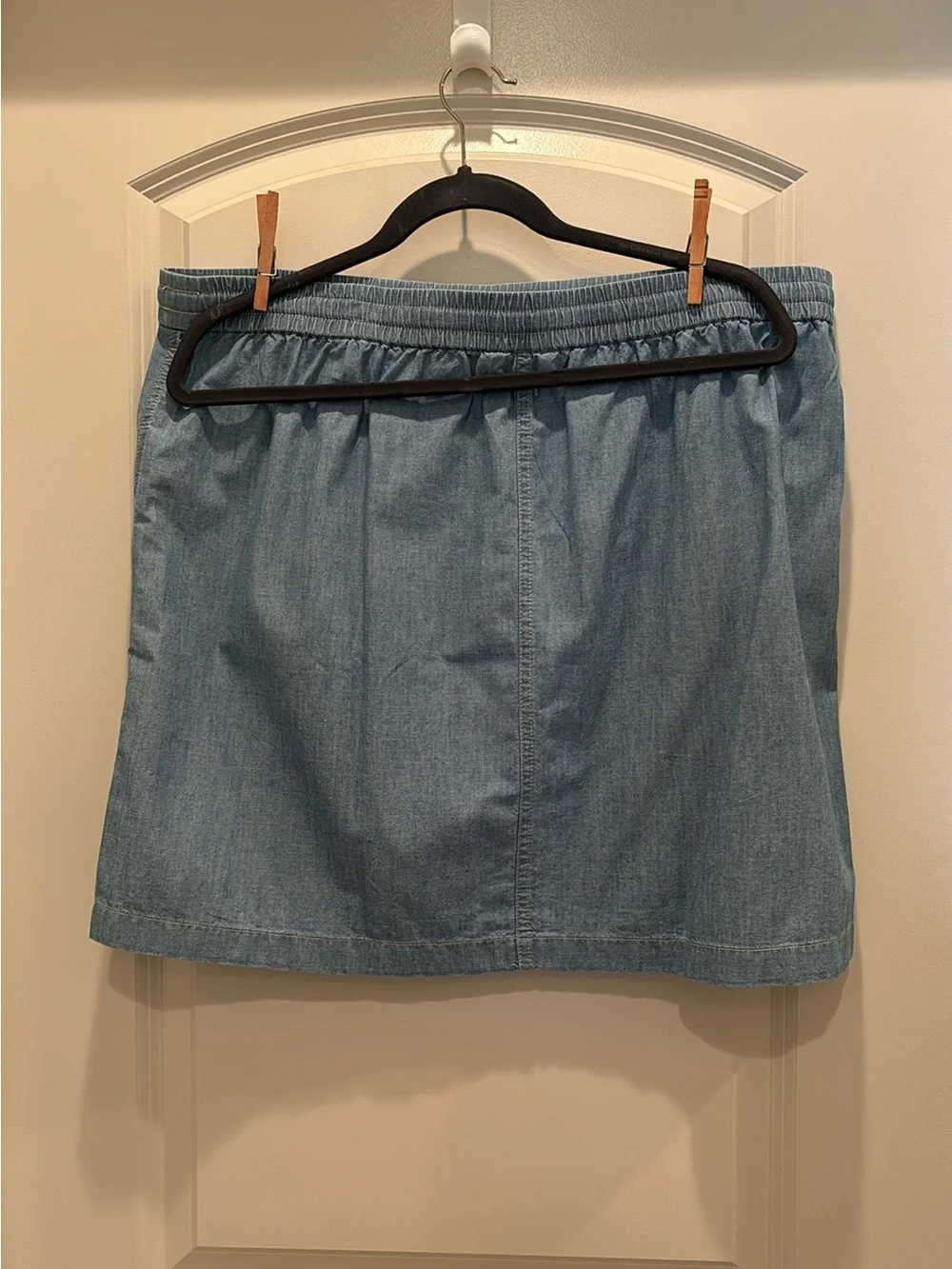 J. Crew Seaside Skirt in Chambray - size XL